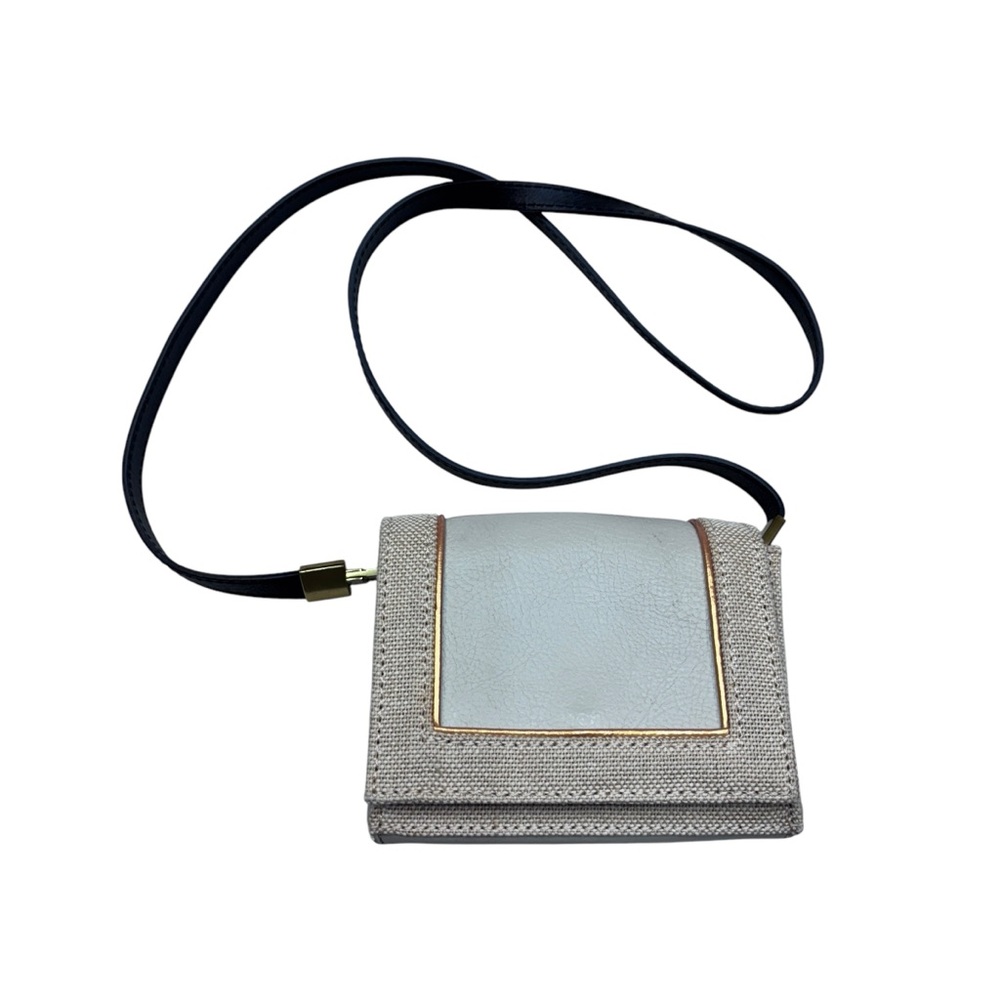 Hare + Hart | Mini Canvas Leather Clutch Crossbody Bag